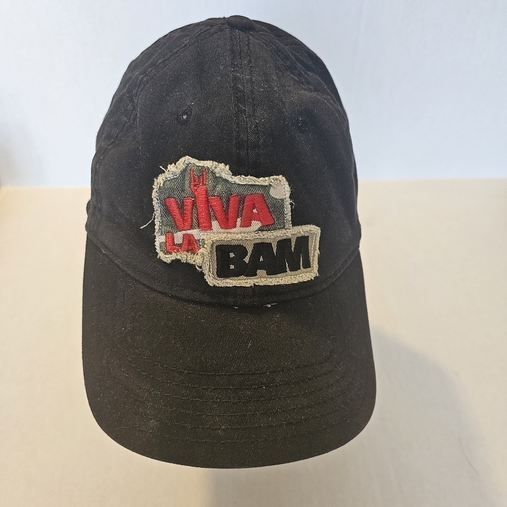 Vintage Viva la bam black denim baseball hats.